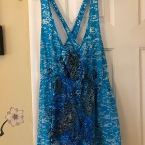 Racer back plus size tank top